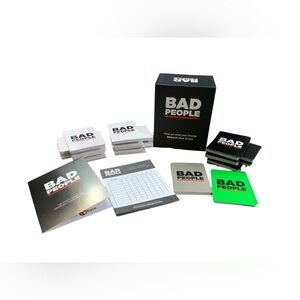 Bad People Card Party Game for Adults EUC Complete by Dyce